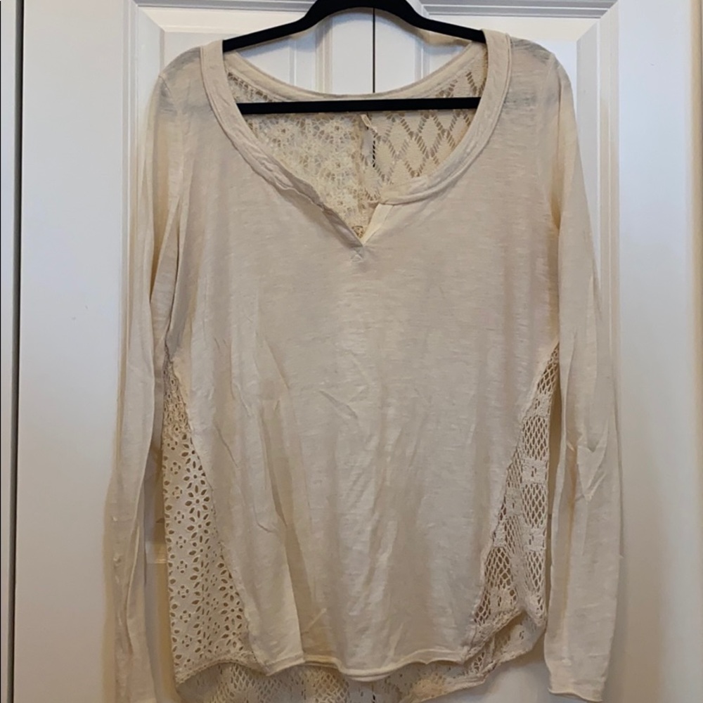 Creme Free People Shirt